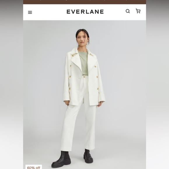 Everlane Jackets & Blazers - - New  - The Organic Cotton Herringbone Jacket